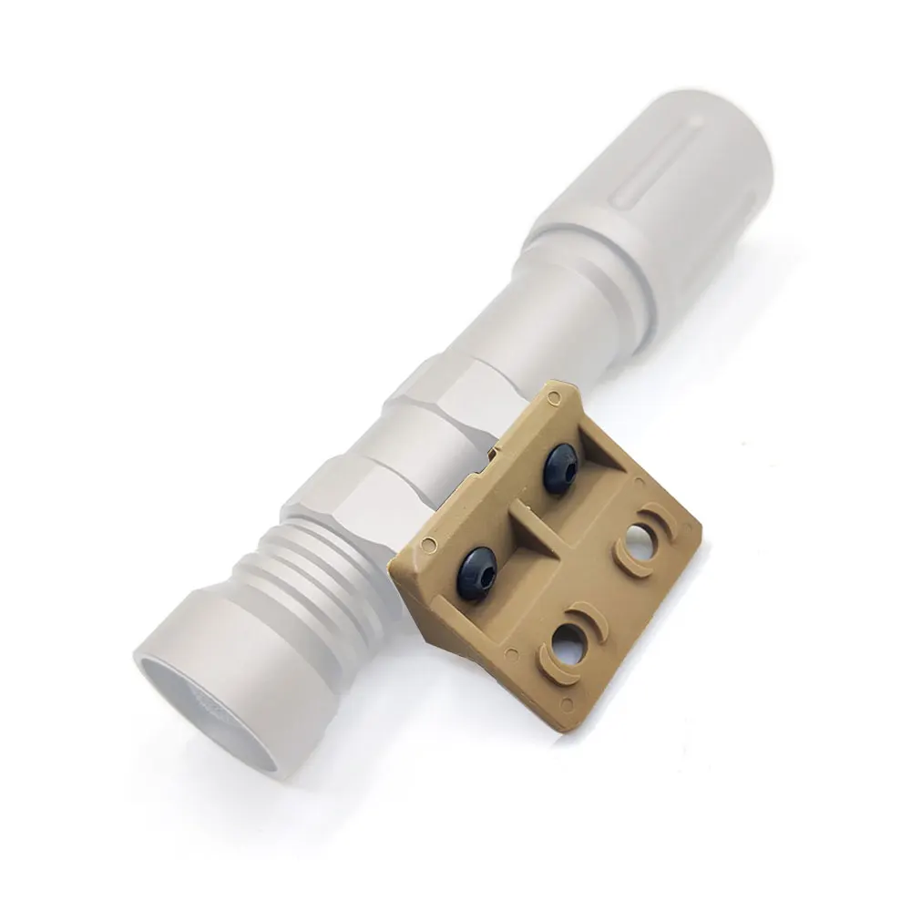 Soporte de riel de engranaje táctico para linterna táctica, Base de montaje Offset, accesorios de caza, equipo SOTAC, M300, M600 - imagen 4
