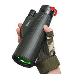 COMET 10X50 BAK4 monoculares de prisma de alta potencia HD telescopio de mano compacto impermeable para observación de aves eventos deportivos Camping