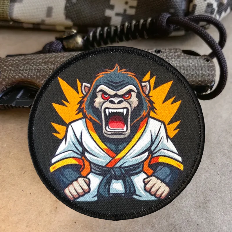 Parches de Judo con Estampado de Mono, Parches Tácticos con Gancho y Bucle para Chalecos, Gorras, Insignias de Moral, Mochilas, Pegatinas, Brazaletes para Ropa - imagen 5