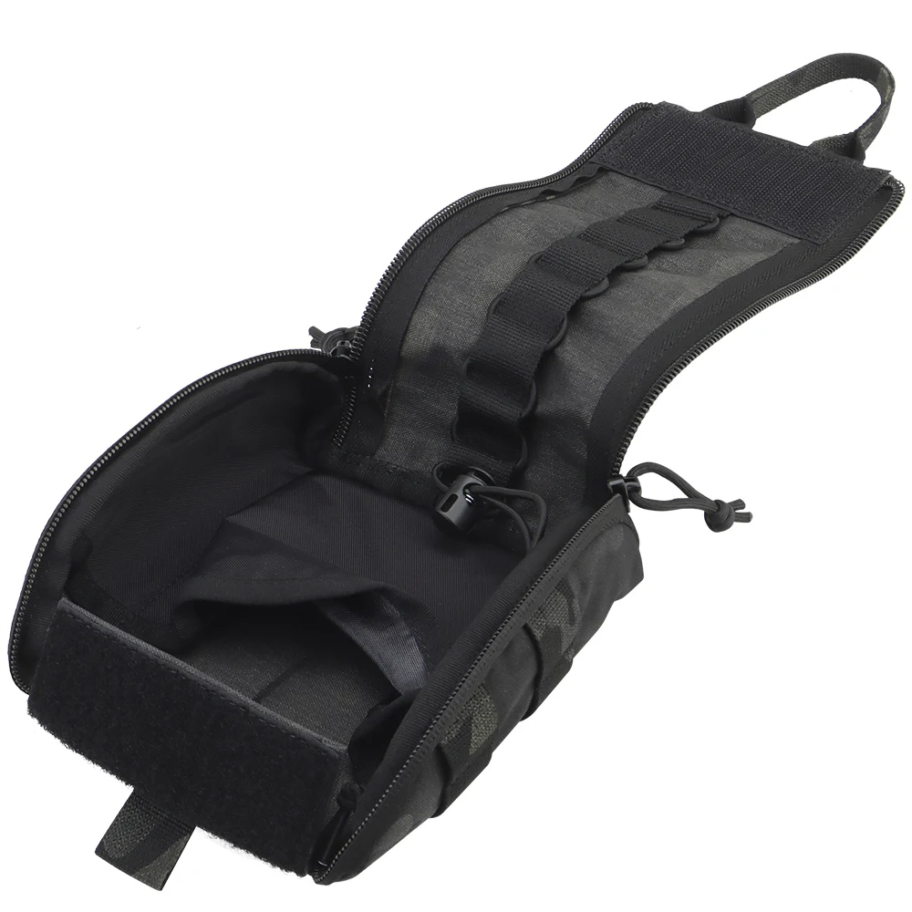 IFAK MOLLE-Bolsa para botiquín de primeros auxilios, bolsa médica EMT con gancho, utilidad de arrastre EDC, bolsas para traumatismos, Clip de malicia, cinturón táctico, accesorios para chaleco - imagen 3