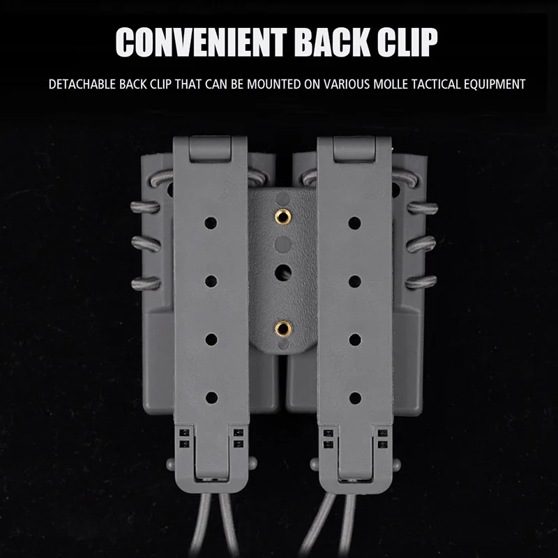 Bolsa táctica Mag, estuche doble para revista para Glock 9MM 0,40 357SIG 45CAP 10MM, bolsas para pistola Airsoft Mag, serie de asalto urbano - imagen 3