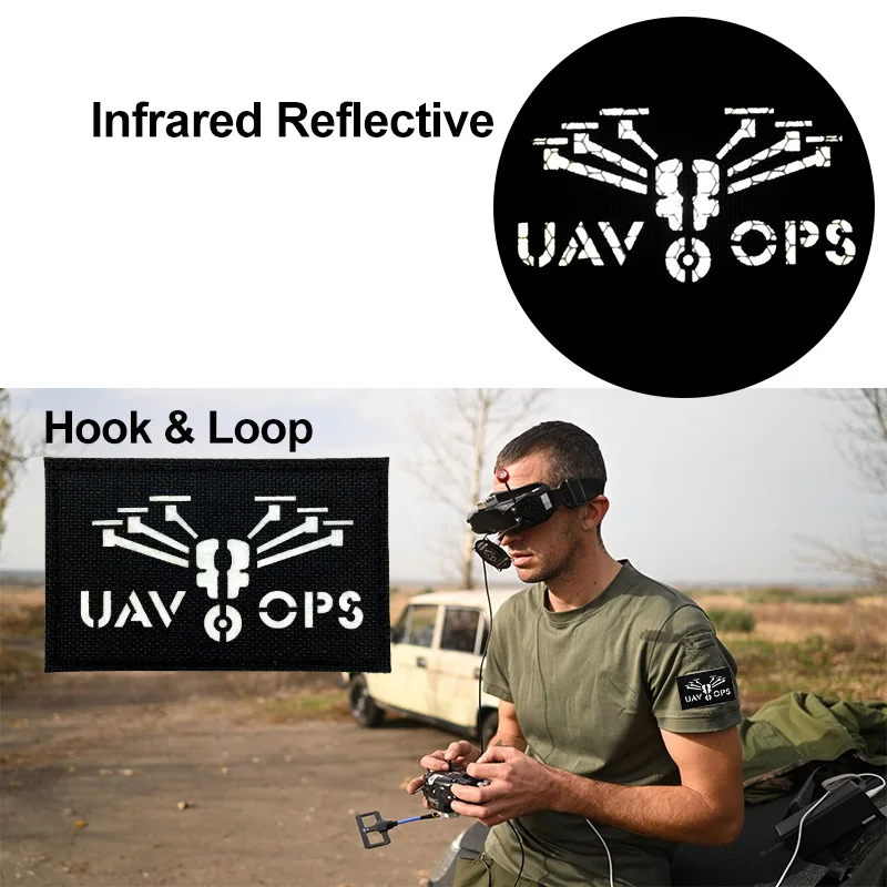 Parches tácticos 3D, insignia reflectante IR en mochila, chaleco, ropa, insignias tácticas de moral DIY, suministros de corte láser con gancho y bucle - imagen 4