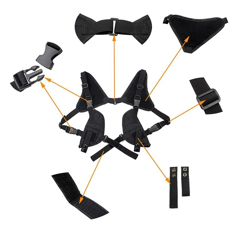 Funda Universal para pistola, mano izquierda derecha G 17, caza táctica, funda para hombro, funda para ocultar - imagen 5