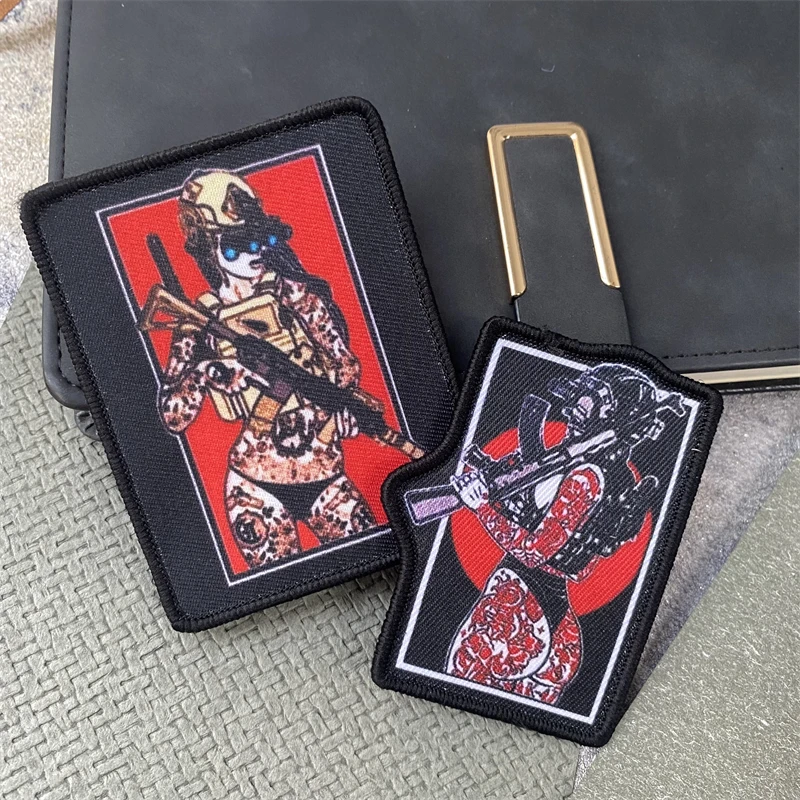 Sublimado "Special Girl V3" equipo táctico moral brazalete militar parche impreso brazalete gancho y bucle ropa mochila pegatina - imagen 2