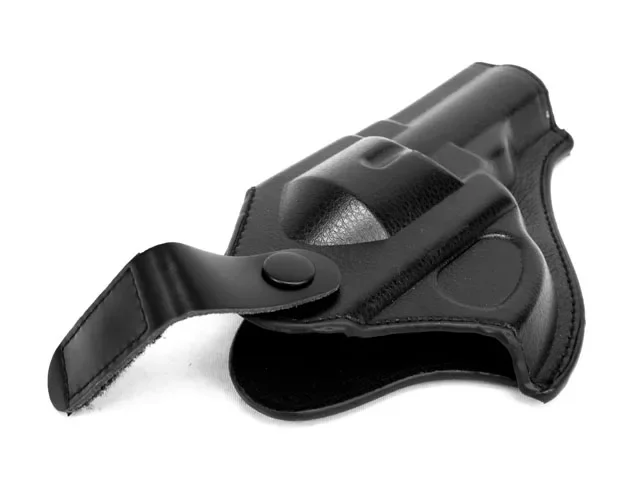Funda de pistola de revólver de cuero de la fuerza táctica (corta) - imagen 2