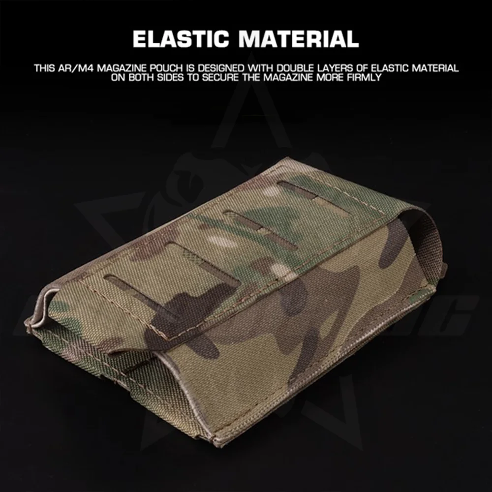 OphidianTac ARC V2 Rifle Single Mag bolsa cinturón titular 556 762 AK M4 elástico Mag bolsa Molle PALS cinturón Airsoft accesorios de caza - imagen 4