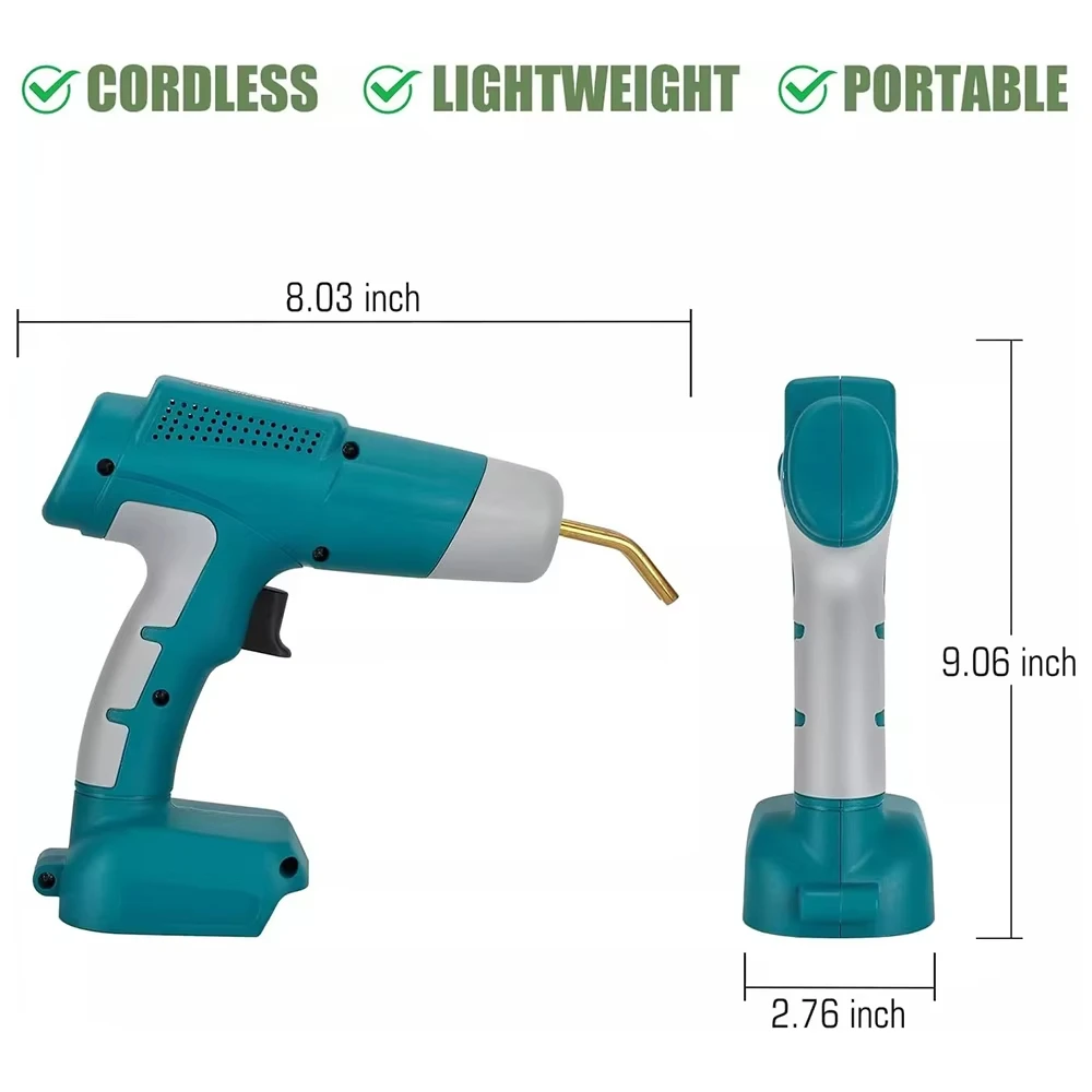 Máquina de soldadura de plástico inalámbrica para Makita, DeWalt, Milwaukee y Ryobi, pistola de soldar de reparación de grietas de Panel portátil de 18V-20V - imagen 4