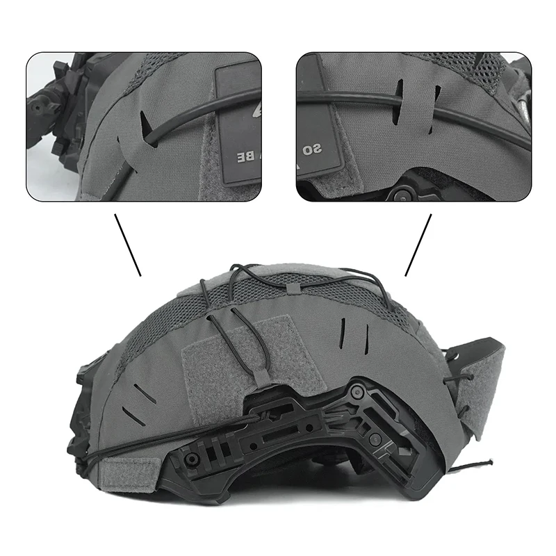 DMGear-cubierta de casco de choque balístico, equipo táctico verde de guardabarros negro de malla, accesorios de caza Airsoft, Wendy3.0 - imagen 5