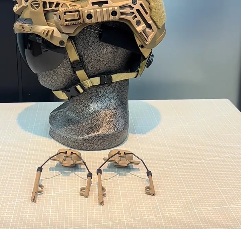 Soporte para auriculares tácticos FMA compatible con riel EX3.0, riel SAR y cascos de rescate - imagen 2