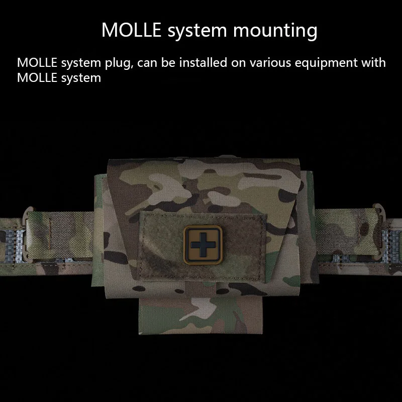 Bolsa médica liviana pequeña V2, diseño dividido, montaje del sistema MOLLE, fácil de transportar - imagen 4