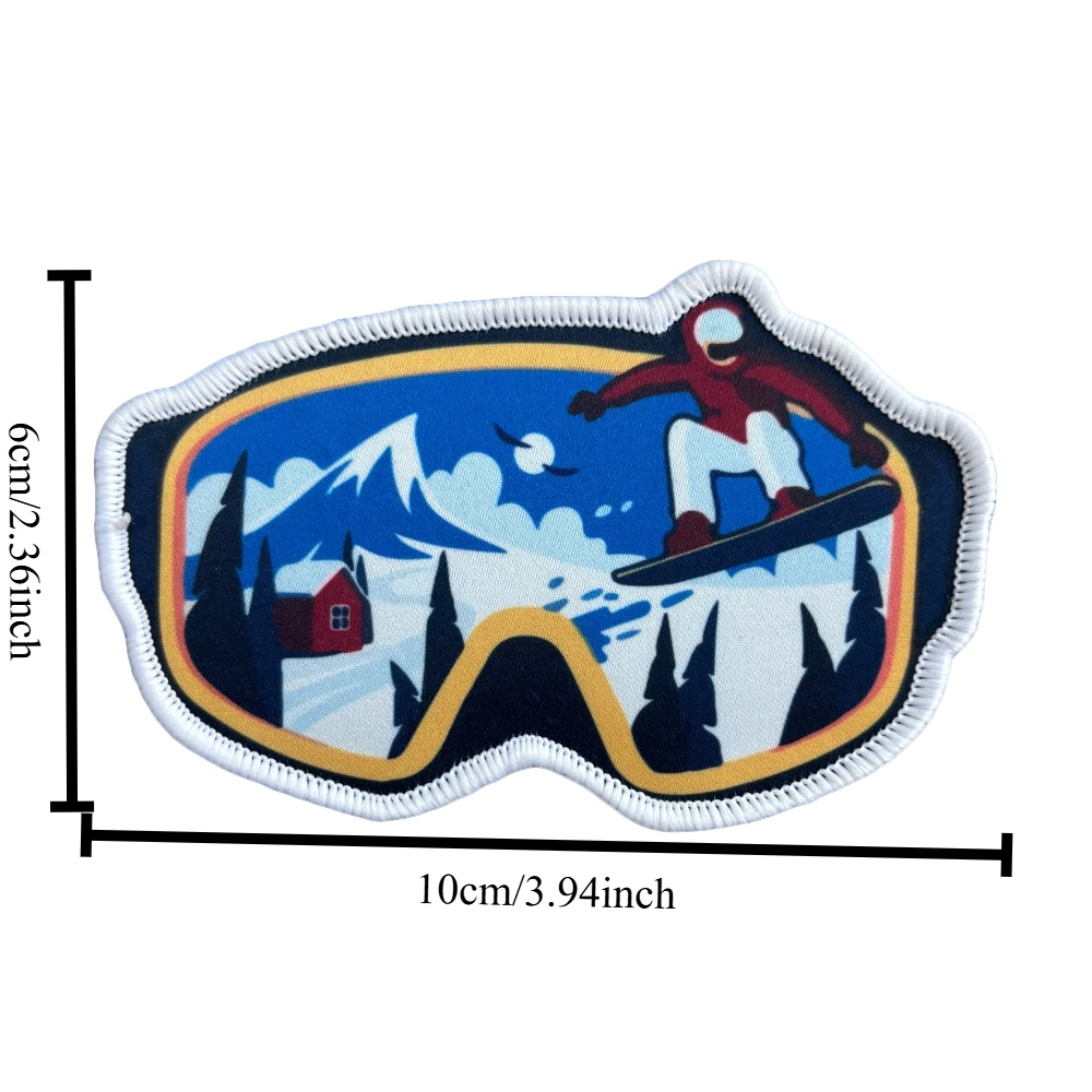 Parche táctico snowboarder militar con velcro para mochila - imagen 2
