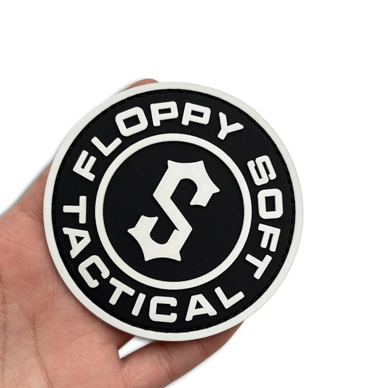 Parche de gancho y bucle de piraña, accesorios de PVC, parches brillantes, insignia moral al aire libre, insignias tácticas de ropa - imagen 4