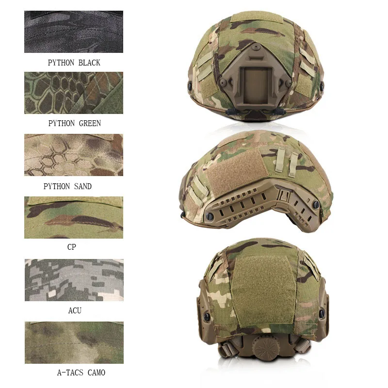 Cubierta táctica casco rápido Multicam para airsoft y paintball - imagen 3