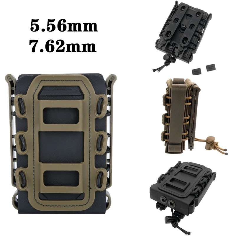 Bolsas tácticas para revistas, 5,56mm, 7,62mm, código G, pistolera militar Airsoft, Fastmag, fijación rápida, 5,56, 7,62 - imagen 2