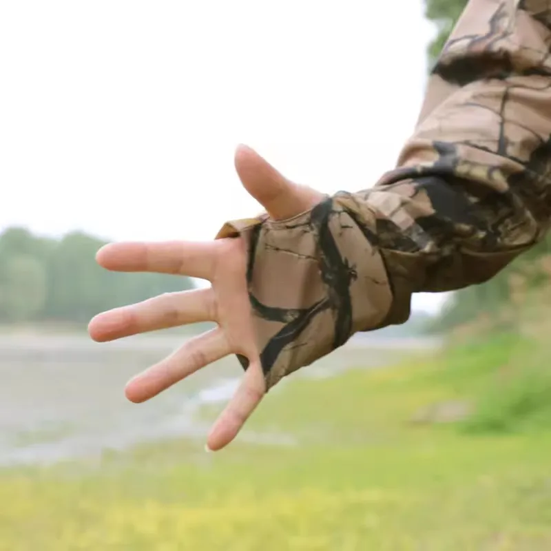 Sudadera con capucha de pesca de camuflaje Boinic para hombre, ropa fina, ligera, suave, de secado rápido, antisudor, protección solar, novedad de verano 2024 - imagen 4