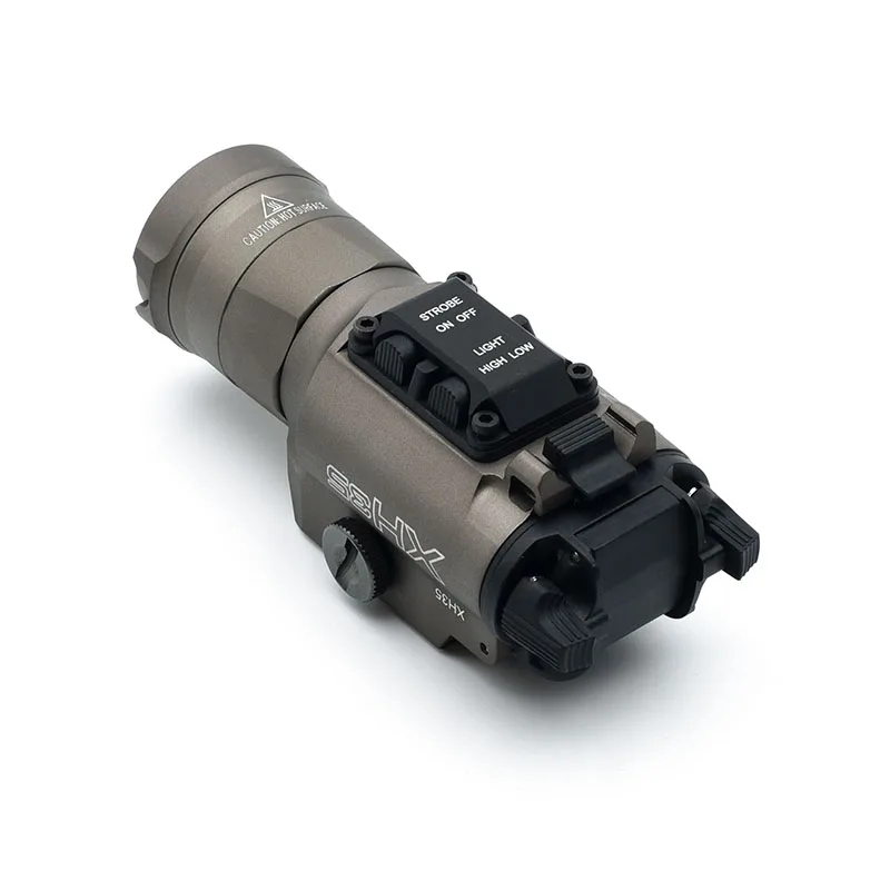 Luz de arma XH35 de Metal, salida Dual ultraalta, 1000 lúmenes, luz LED blanca, ajuste de brillo táctico y luz blanca estroboscópica - imagen 5