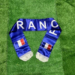 Bufanda SKY FLAG Francia, 14x130cm, doble estampado, bandera francesa, bufanda del equipo de fútbol, bufanda estampada, pancarta francesa de satén para fanáticos del deporte