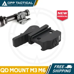 Base Quick Detach Picatinny para linterna táctica M300/M600