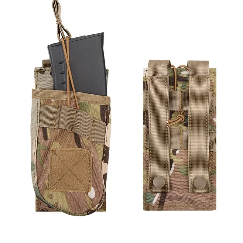 Bolsa táctica Molle individual para revistas de 7,62mm para AK47 M4 AR15, bolsa magnética de nailon para Rifle, accesorios de caza, bolsa de herramientas - imagen 3