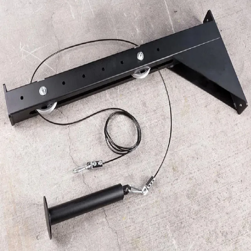 Sistema de polea extraíble Lat para gimnasio en casa, placa de peso de 18/26 Mm, Compatible con equipo de fuerza muscular trasera con accesorio de cuerda - imagen 4