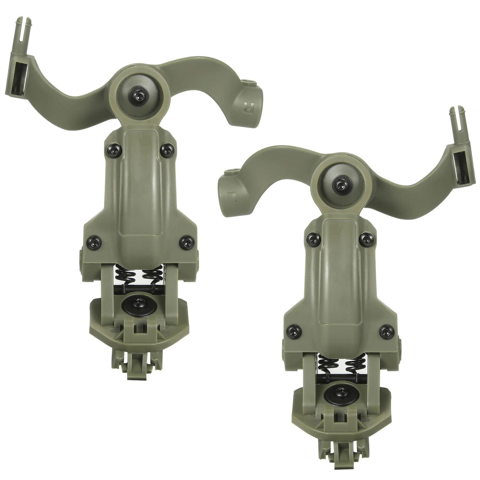 Kit de soporte para auriculares de tiro, adaptador de riel para casco con rotación multiángulo, compatible con OPS Core ARC y Team Wendy M-LOK, soporte para auriculares - imagen 3