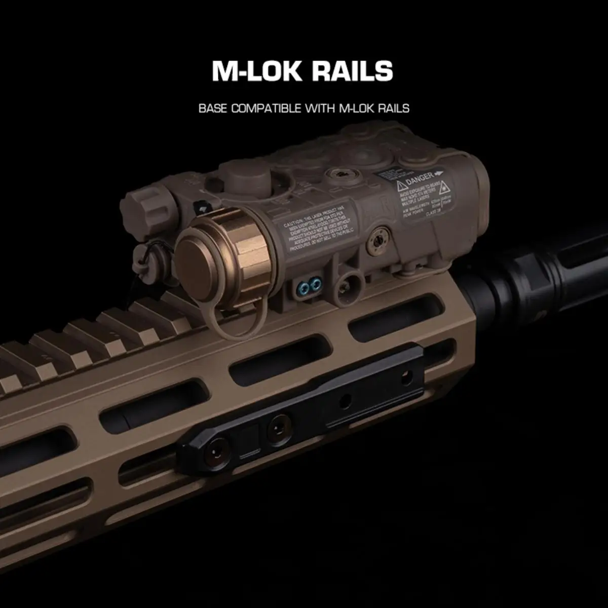 Soporte M-LOK en línea para linterna táctica HS - imagen 3