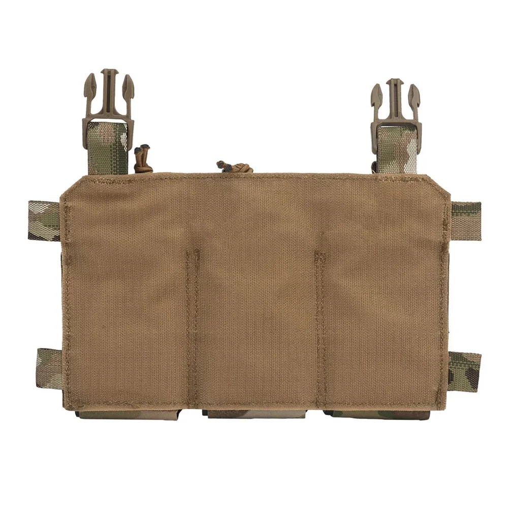 Bolsa táctica para revistas Triple 5,56 7,62, bolsa para Rifle y pistola con soporte de nailon, chaleco de caza, accesorio para aparejo de pecho - imagen 4