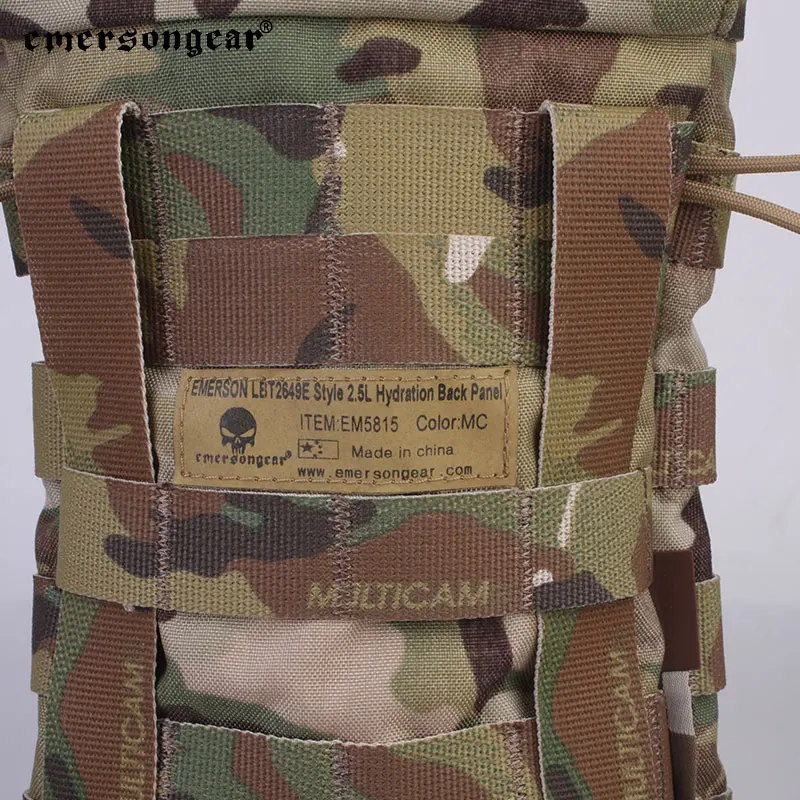 Emersongear-mochila táctica para hidratación estilo LBT2649E, 2,5l, Panel MOLLE, botella de senderismo, bolsas de agua, bolsa de caza Airsoft de nailon - imagen 5