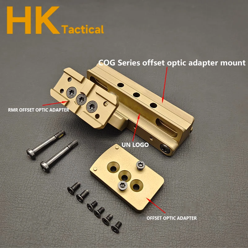 Airsoft-montaje táctico de la serie Fast COG con Base óptica RMR Offset y juego de placa adaptadora para caza TA31 TA11 ACOG VCOG - imagen 4