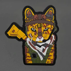 Parche PVC táctico Rifle Gato – Insignia MOLLE para chaleco