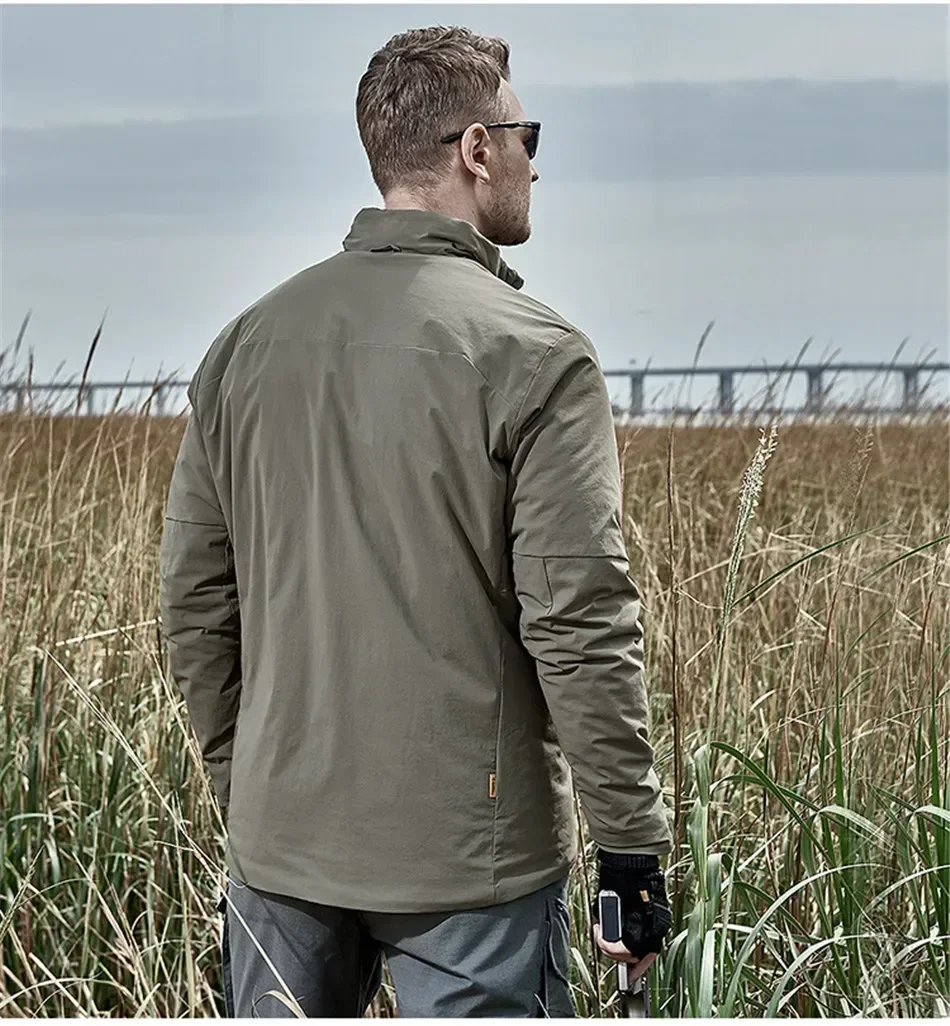 Chaqueta táctica transpirable impermeable para exteriores M48, cazadora de tela de algodón para hombre, chaquetas militares, abrigos militares informales a prueba de viento - imagen 3