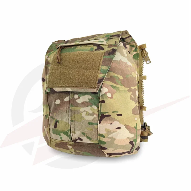 Bolsa con panel con cremallera para chaleco táctico, mochila con cremallera para portador de placa Molle JPC2.0 CP, bolsa de almacenamiento - imagen 2