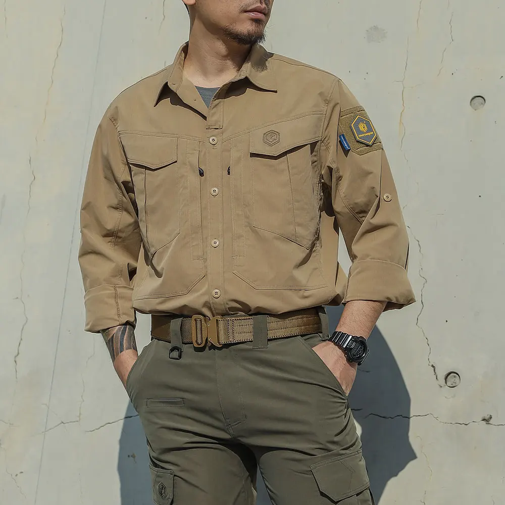 Emersongear-Camiseta táctica Persecutor de etiqueta azul para hombre, camisetas de manga larga, camisetas, camisetas, entrenamiento de caza, senderismo, informal, urbano - imagen 5