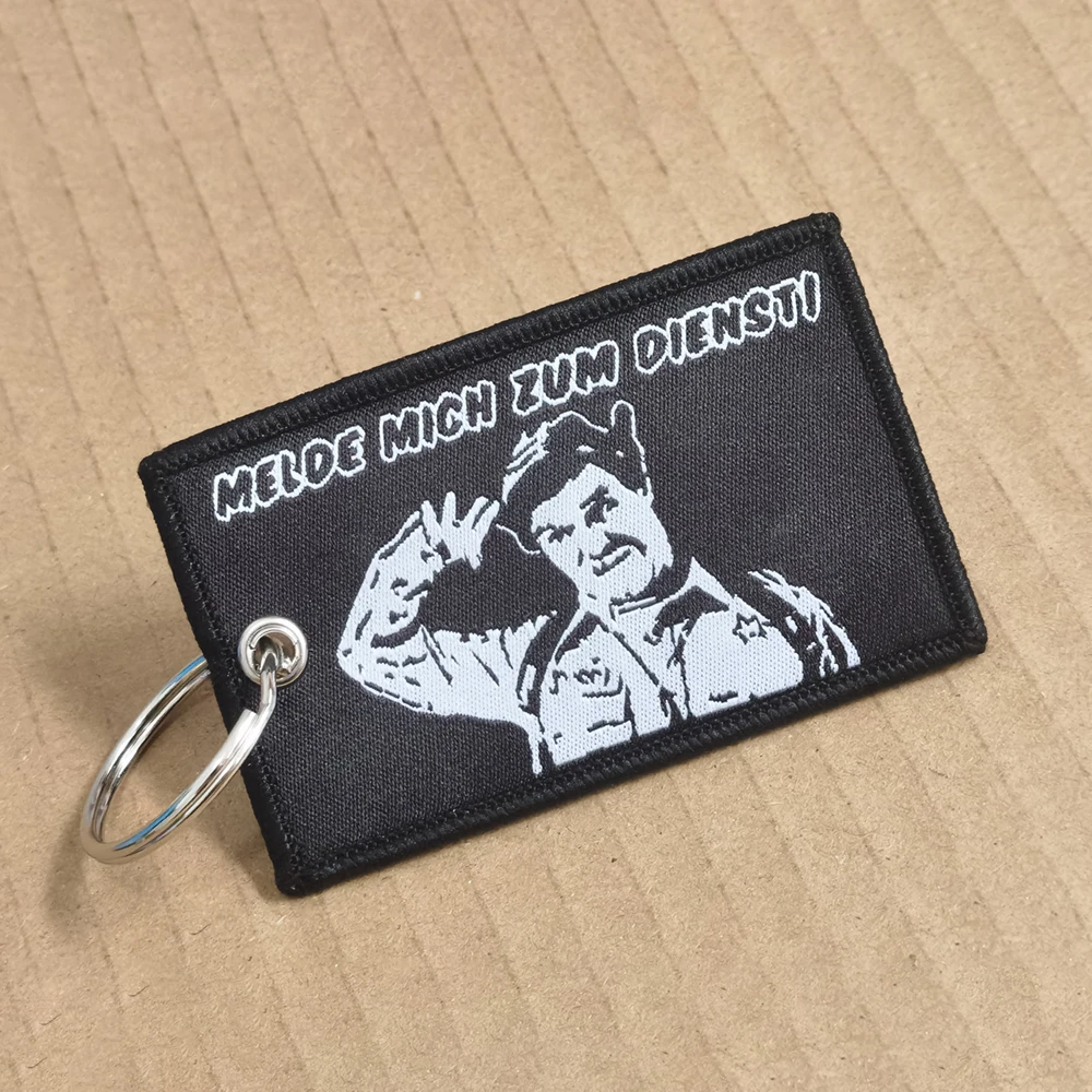 MELDE MICN IUM DIENSTI Meme parches parche de gancho y bucle brazalete moral insignia de moral del ejército militar pegatinas de mochila táctica