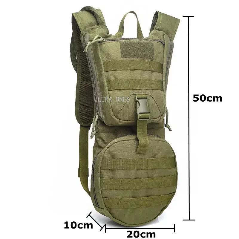 Mochila de vejiga de agua para exteriores, bolsa de agua de hidratación de 3L para entrenamiento de combate táctico, caza, senderismo, montañismo - imagen 2
