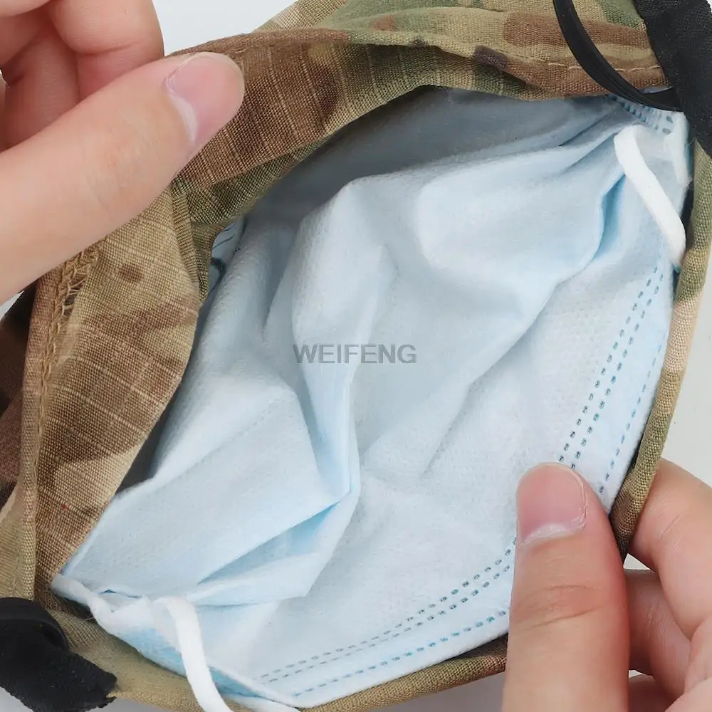 Mascarilla táctica de media cara, máscara antipolvo para tiro, caza, lavable y transpirable, para deportes de ciclismo y Paintball - imagen 4