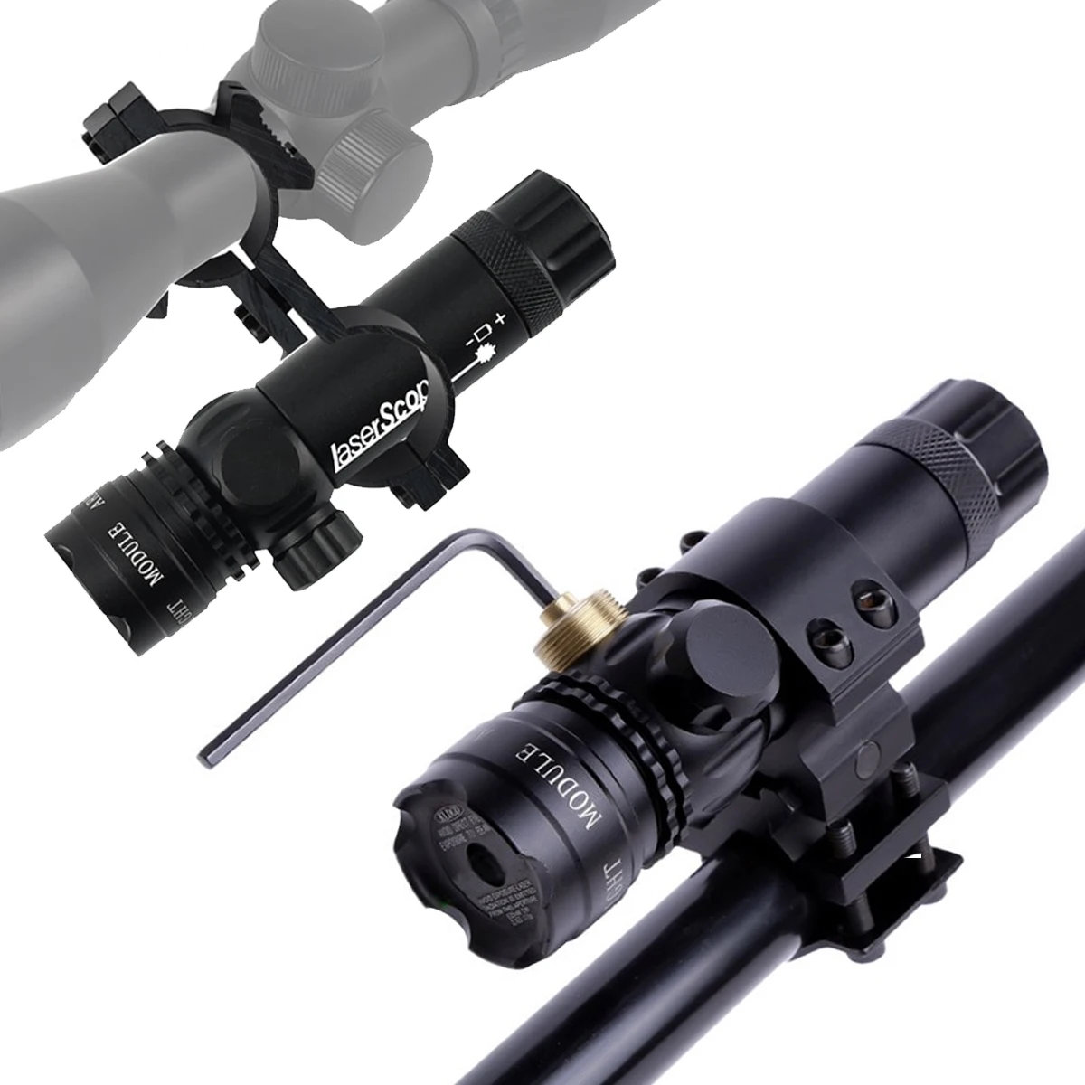 Interruptor táctico ajustable para mira, mira para Rifle, riel, barril, interruptor de presión, montaje de 20mm, mira láser de punto, color rojo y verde - imagen 4