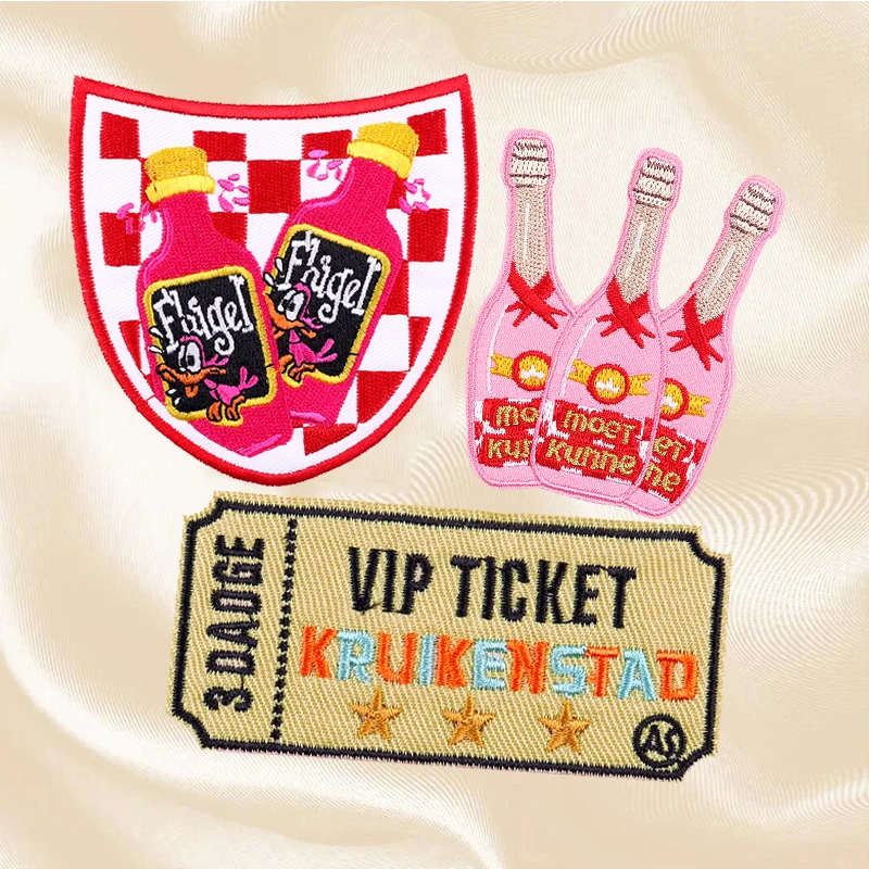 Juego de 2-6 uds de parches con emblema Oeteldonk, parches de carnaval para Países Bajos, parches para planchar para ropa, aplicaciones de planchado de rana de dibujos animados - imagen 5