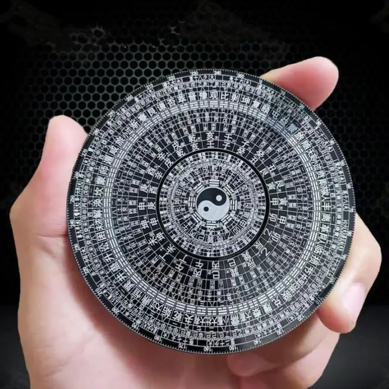 Titanium Black Tech Toys Tide Play Gyro Taiji ocho diagramas brújula fuera de impresión descompresión de dedos de Metal - imagen 2