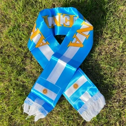Bufanda de Argentina para eventos, bufanda de Copa FA, suministros para fiestas, Campeonato, España, Brasil, Argentina, 14x130cm