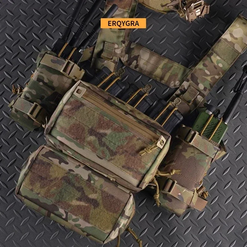 ERQYGRA bolsa de Radio táctica 2 uds chaleco equipo Airsoft caza CS tiro equipo de juego de guerra accesorios de sistema Molle Paintball - imagen 5