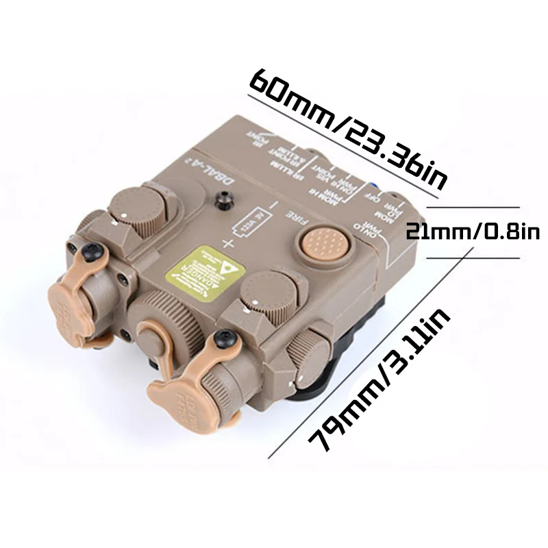 DBAL-funda simulada para pistola de juguete Airsoft A2, modelo de caja de batería no funcional con riel Picatinny de 20mm para accesorios de equipos Airsoft - imagen 3