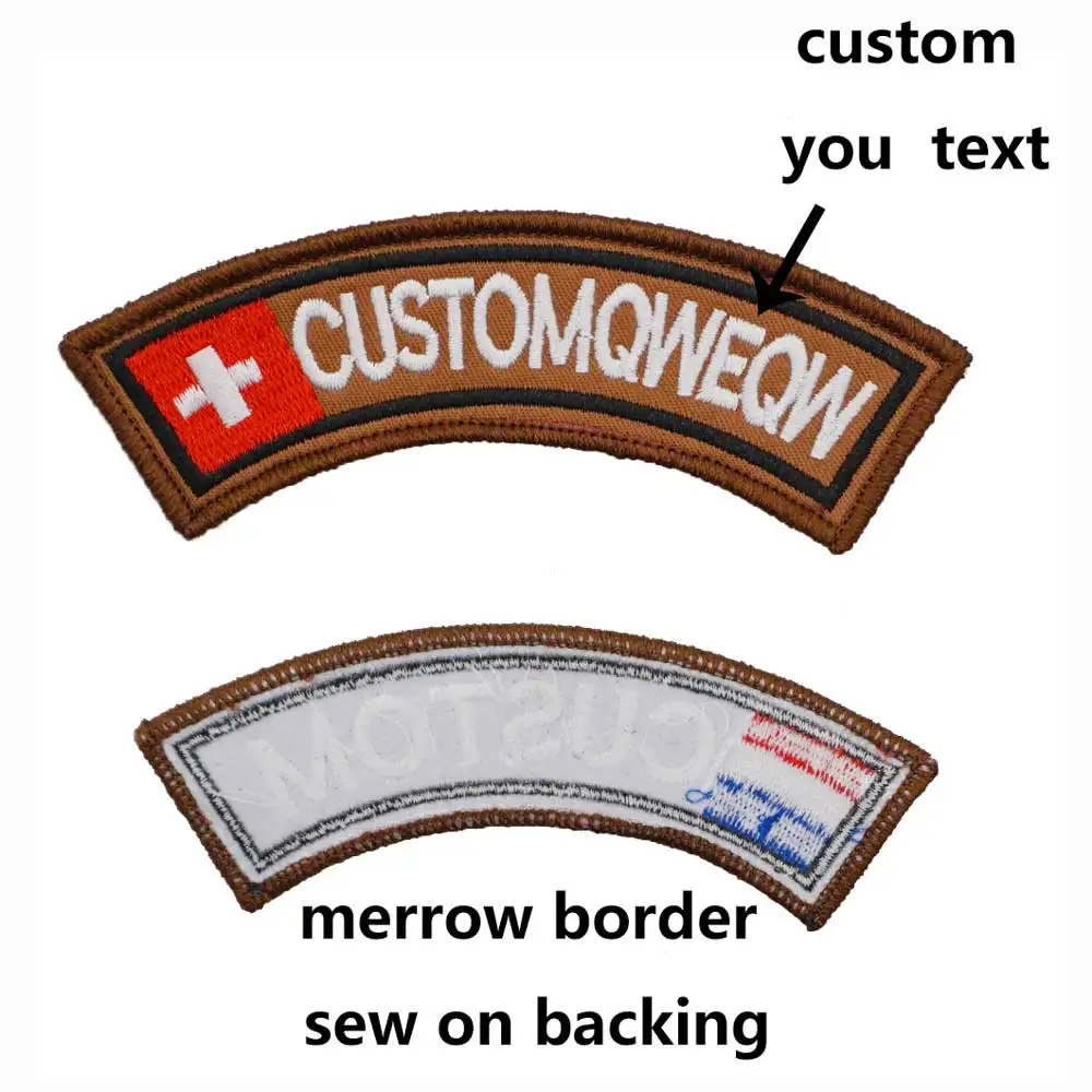 Parche basculante de cartel pequeño bordado con bandera holandesa de Alemania suiza personalizada, para ropa chalecos chaquetas etiquetas de nombre insignias decoración - imagen 5