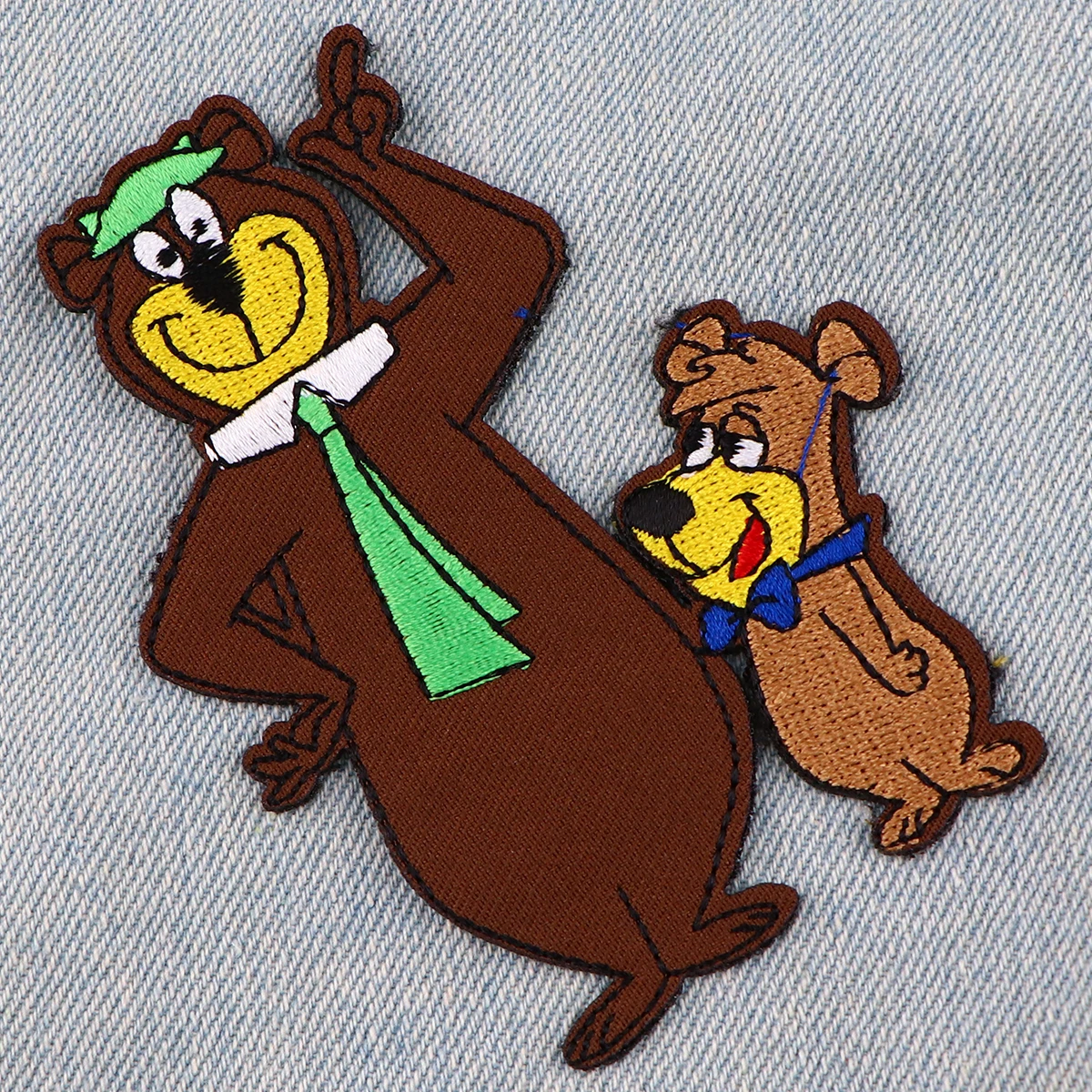 Parches de oso bonitos bordados Diy, parches para planchar para ropa, insignias para chaqueta, pegatinas de costura, apliques, parches de animales de dibujos animados - imagen 3