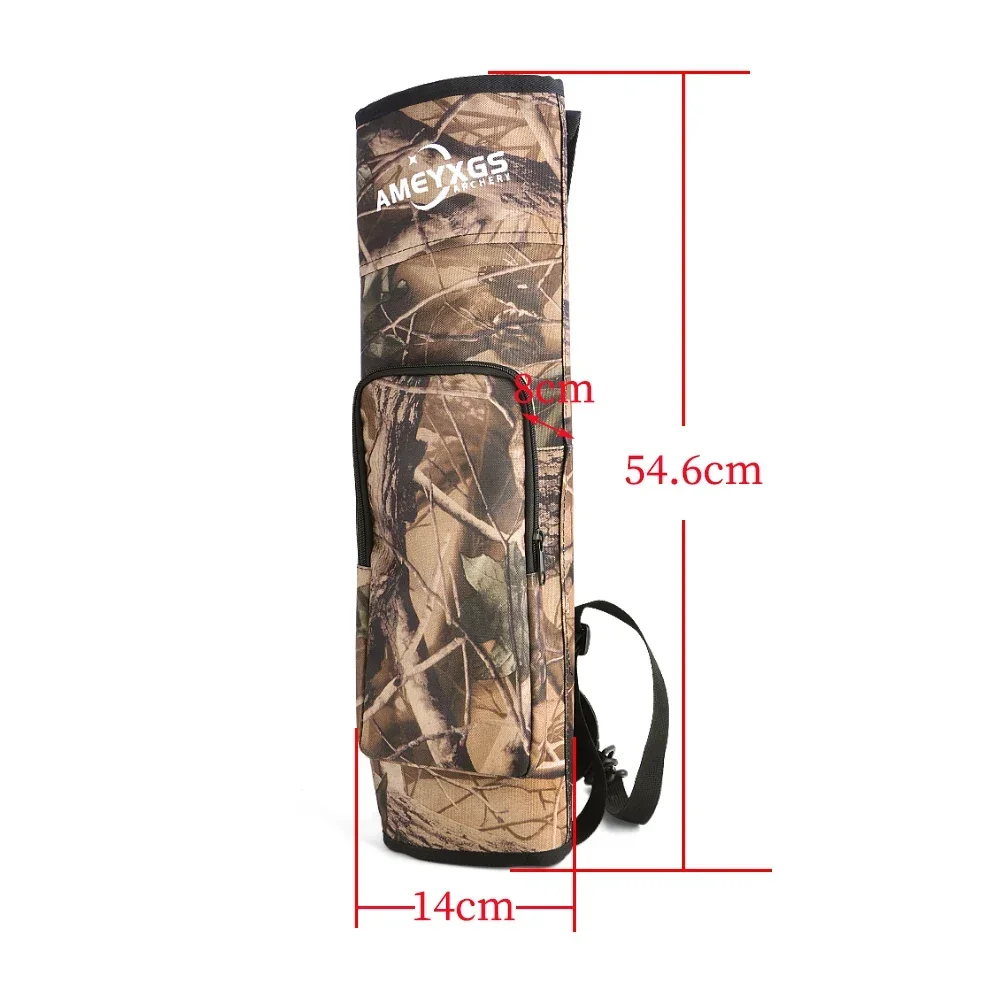 Bolsa de flecha para tiro con arco, aljaba, puede contener 40 Uds., mochila de flechas, bolso de hombro, funda trasera para entrenamiento de caza con arco, 1 ud. - imagen 5
