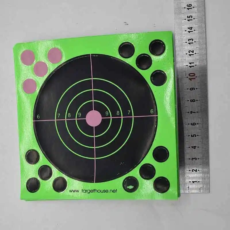 Objetivo de papel de 4,2 pulgadas y 11cm, paquete de 25 piezas, pegatina de dardo para tiro, papel para entrenamiento de Airgun BB - imagen 4