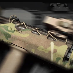 DMGear-cubierta de riel de pistola táctica, envoltura de riel, escudo térmico pesado, envoltura de engranaje, protección de mano, compatible con rieles Quad/One, nailon 500D