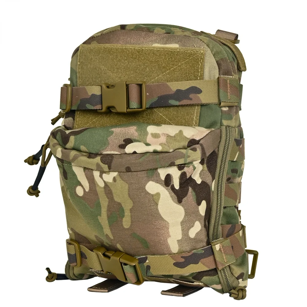 Tactifans Mini bolsa de hidratación MOLLE Panel trasero de agua bolsillo para vejiga chaleco táctico Airsoft placa transportadora paquete de accesorios - imagen 3