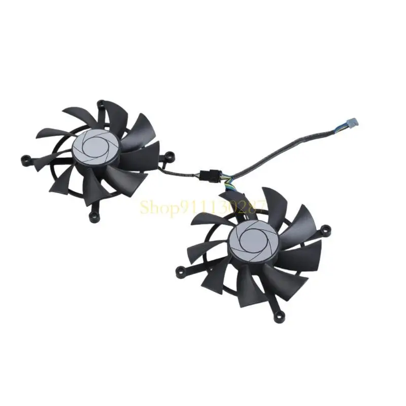Ventilador enfriamiento 82 mm J1HC para RTX3060TI 3070 Tarjetas gráficos máquina del ventilador gemelo OC para - imagen 2