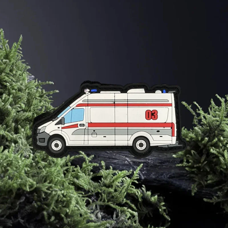 Parche táctico de ambulancia, insignia de moral militar, gancho y bucle de PVC, mochila, ropa, accesorios decorativos, pegatina, brazalete - imagen 2